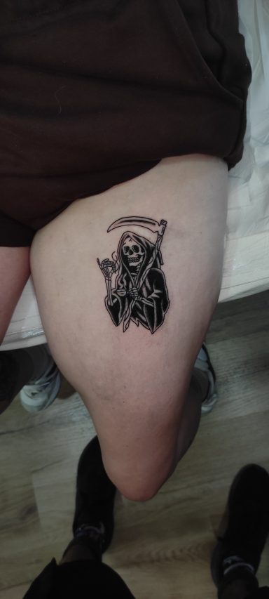 Old School Black Work death