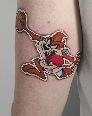 Realistic sticker